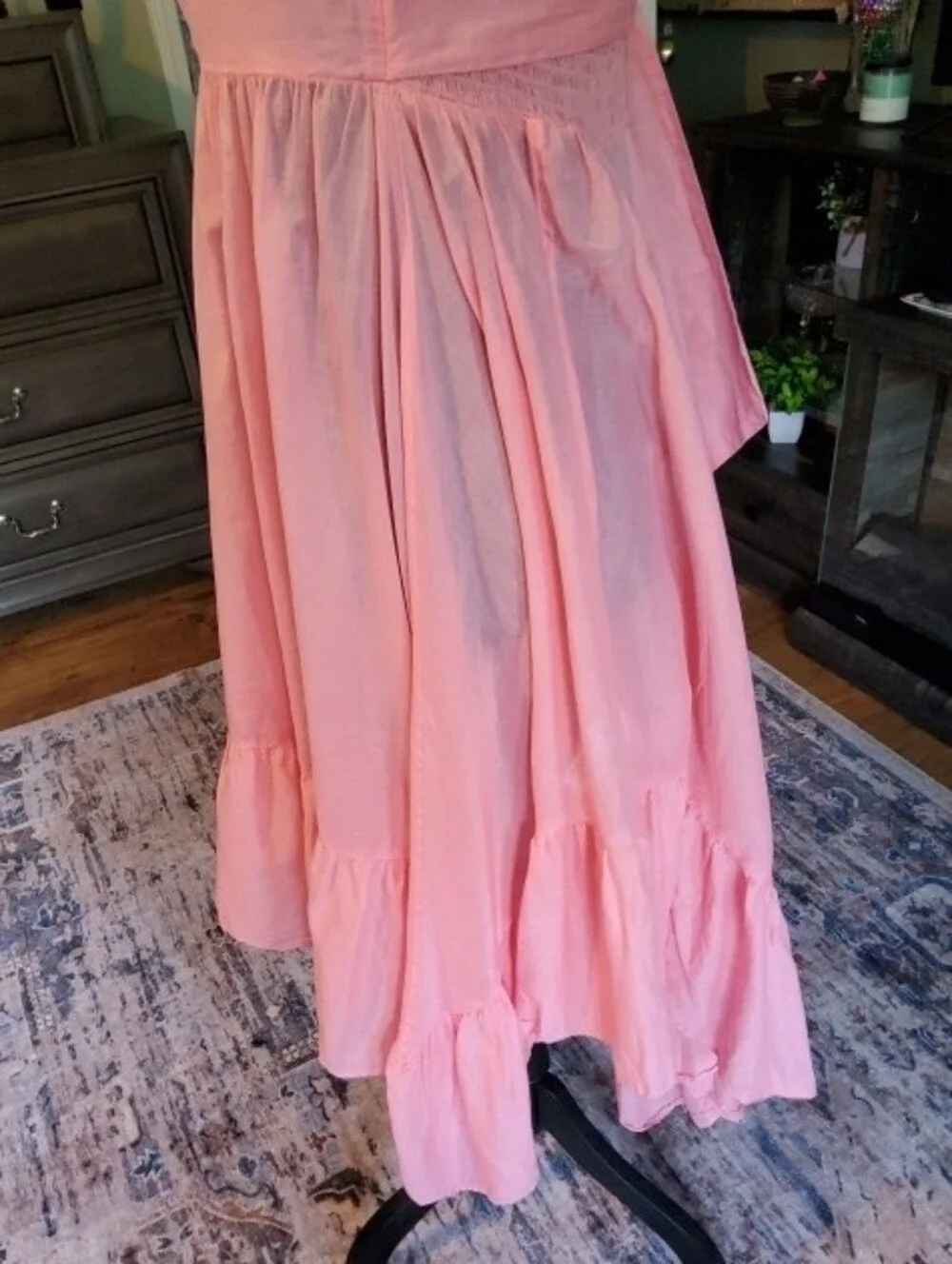 J. Crew Re-Imagined Spaghetti-Strap Ruffle-Hem Hi Low Dress NWOT Medium